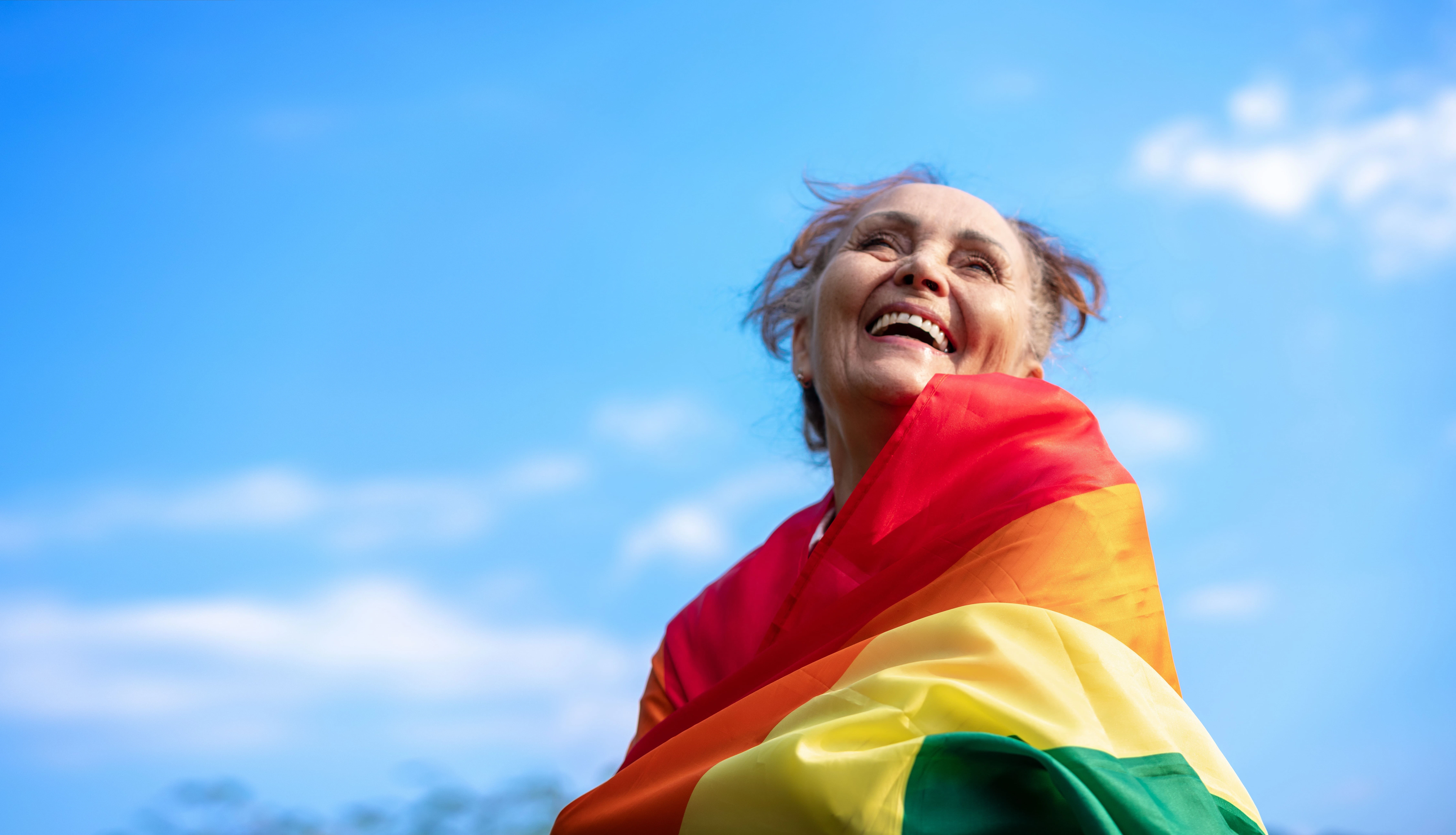 elderly member of the LGBTQ+ community 